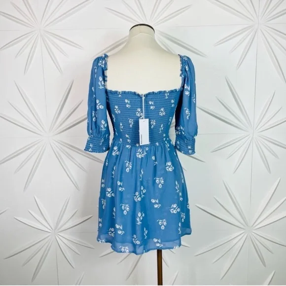 Reformation Elle Dress  In Light Blue ✨NWT✨ - Picture 9 of 12